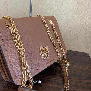 Tory Burch Carson Convertible shoulder Leather Cross Body Bag